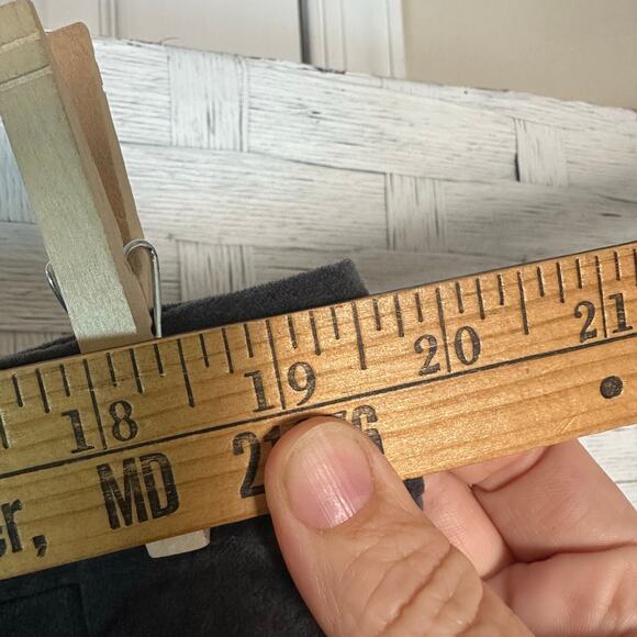 J Jill women’s skirt straight short dark gray velvet pockets academia plus size - Picture 9 of 10